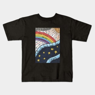 When it rains look for rainbows Kids T-Shirt